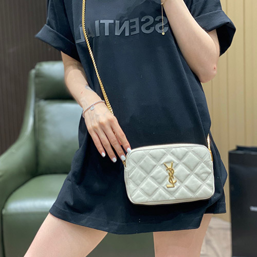 입생로랑 베키 더블 지퍼 체인 숄더백 608941