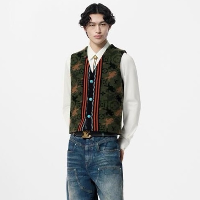 루이비통 남성 브이넥 베스트 - Louis vuitton Mens V-neck Best - lvc7963x