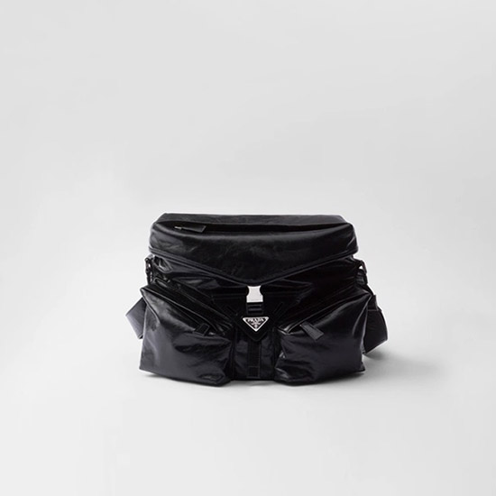 프라다 레더 숄더백 블랙 2VD062 - Prada Leather Shoulder Bag Black