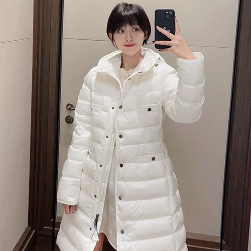 몽클레르 히르마 롱 다운 자켓 화이트 1C00025 - Moncler Hirma Long Down Jacket White