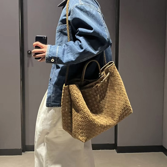 보테가 베네타 라지 안디아모 폰덴테 743575 - Bottega Veneta Large Andiamo Fondant