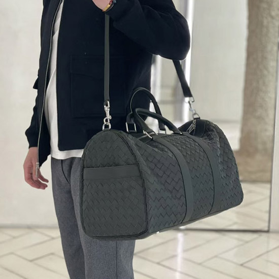보테가 베네타 미디움 인트레치아토 더플백 650066 - Bottega Veneta Medium Intrecciato Duffle