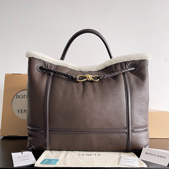 테가 베네타 라지 안디아모 폰덴테 743575 - Bottega Veneta Large Andiamo Fondant