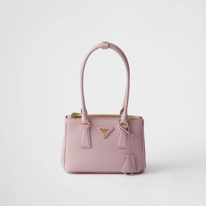 프라다 갤러리아 사피아노 레더 미니 백 핑크 1BA906 - Prada Galleria Saffiano Leather Mini-Bag