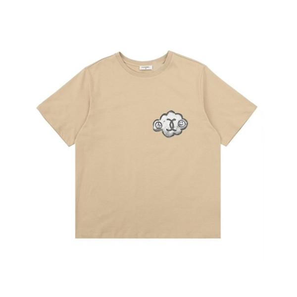 샤넬 남/녀 블랙 반팔티 - Chanel Unisex Black Tshirts - chl0557
